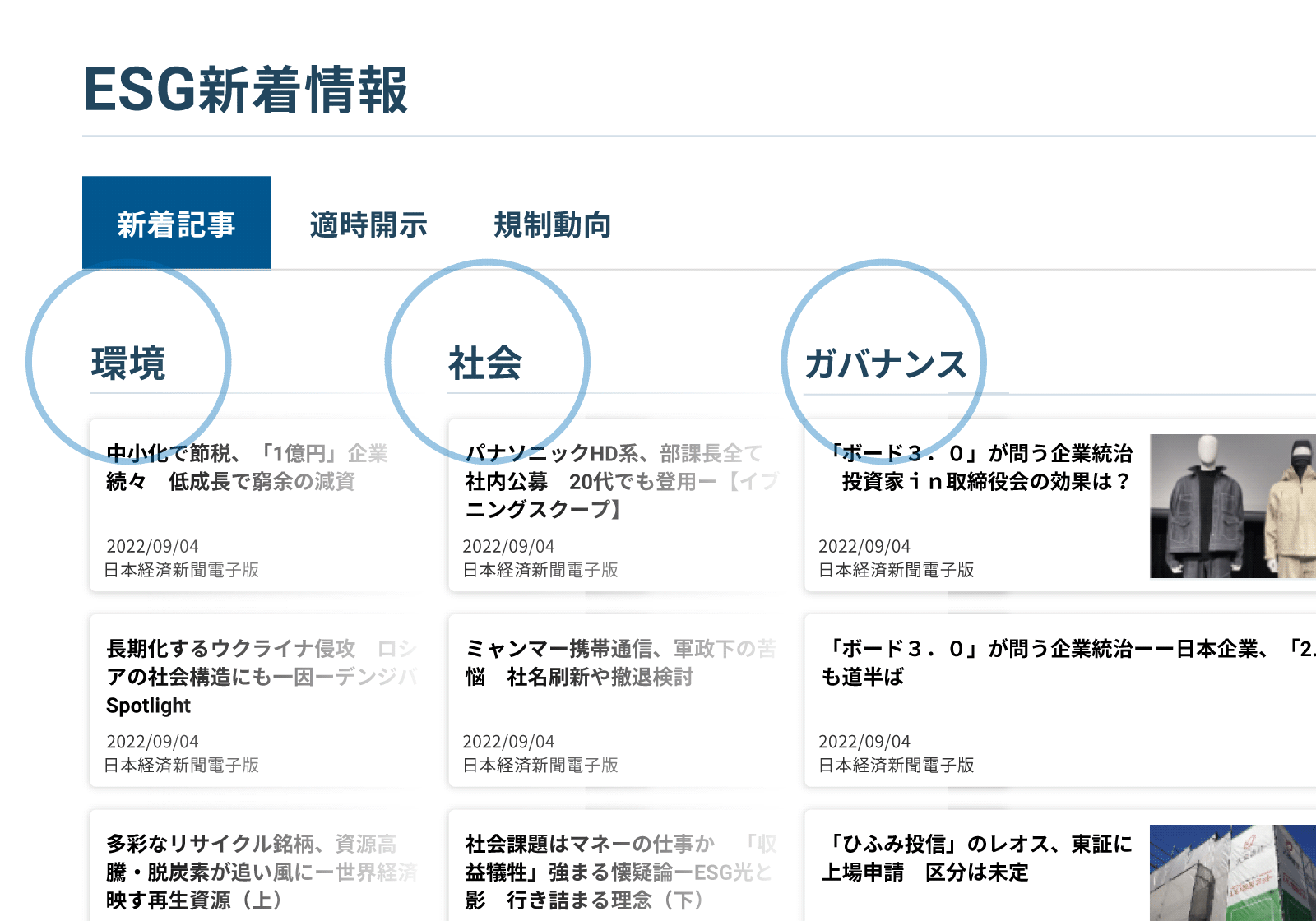 ESG情報を収集したい